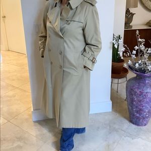 VINTAGE EVAN PICONE TRENCH COAT WITH BUTTON IN WOOL LINING